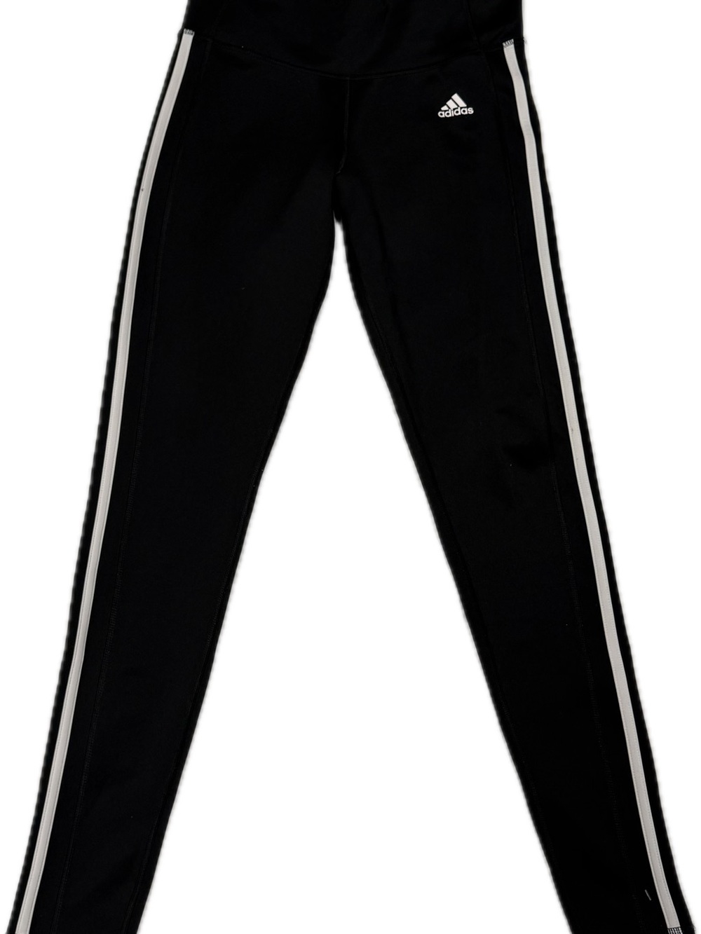 Adidas Black Leggings Womens Stripe Classic Active Sport Size M